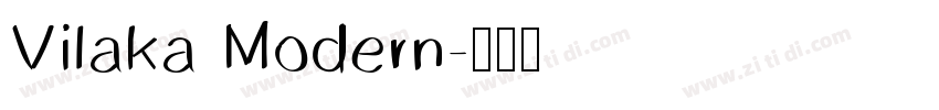 Vilaka Modern字体转换